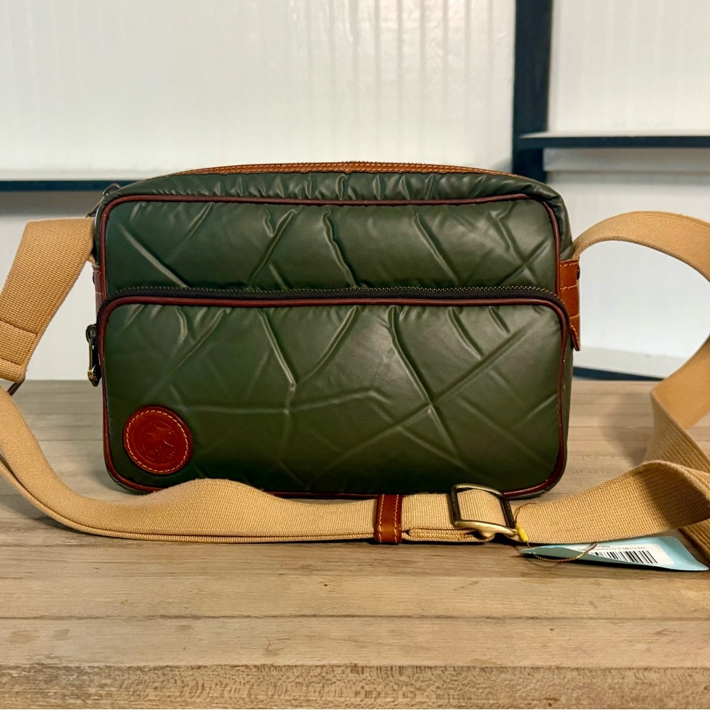 Hunting World Green Quilted Nylon Shoulder Bag